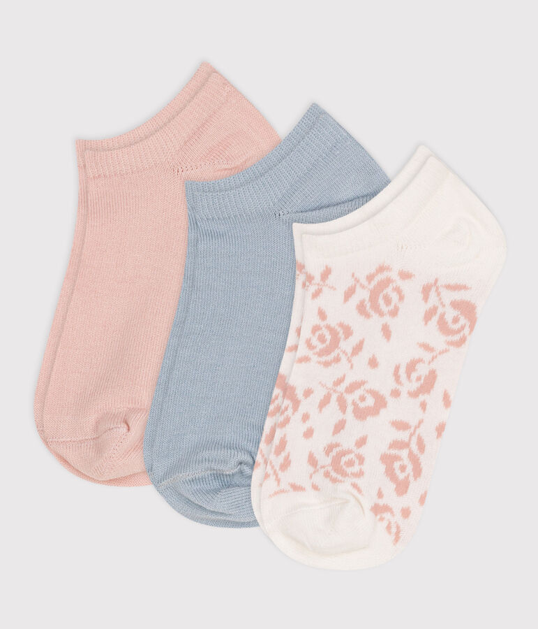 Children's Floral Cotton Socks - 3-Pack multicolor