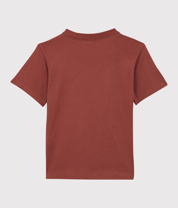 Boys' Short-Sleeved Cotton T-Shirt brown