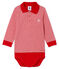Baby Boys' Pinstriped Polo Shirt Bodysuit TERKUIT red/MARSHMALLOW white