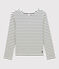 Women's Breton Cotton Top MARSHMALLOW white/SMOKING blue
