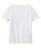 V-NECK women's fine jersey tee ECUME white