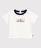 Babies' long-sleeved T-shirt with a vintage logo design MARSHMALLOW white