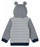 Baby Boys' Sailor Striped Hoody with Sherpa Lining MARSHMALLOW white/SMOKING CN blue