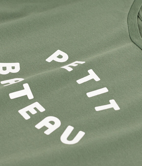 Women's Boxy Cotton T-Shirt CROCO green