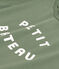 Women's Boxy Cotton T-Shirt CROCO green