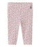 Baby girl's print leggings MARSHMALLOW white/TERKUIT red/MULTICO