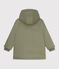 Children's plain winter raincoat OLIVINE