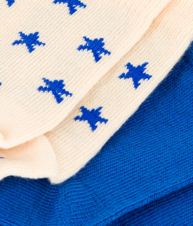Babies' Cotton Jersey Starry Socks - Pack of 2 multicolor