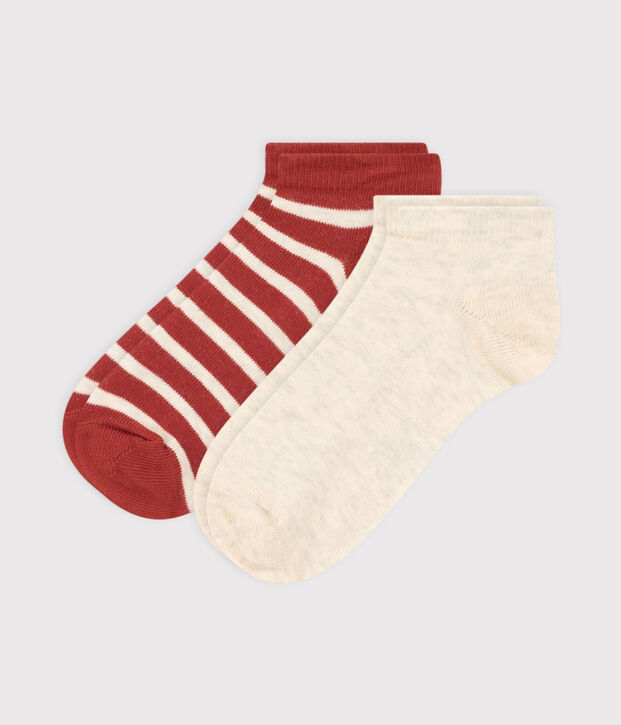 Unisex Children's Short Stripy Socks - 2-Pack multicolor