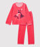 Girls' Pink Cub Motif Velour Pyjamas CARMEN pink