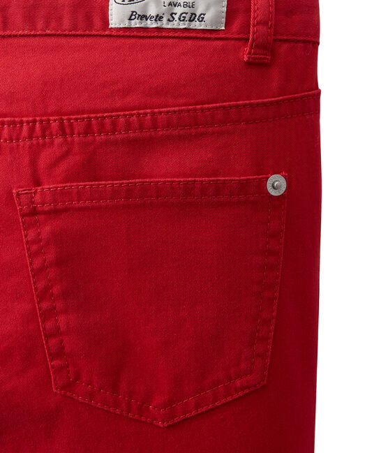 Boy coloured denim trousers TERKUIT red