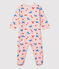 Babies' Decorative Print Fleece Sleepsuit MINOIS pink/MULTICO white