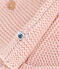 Babies' Moss Stitch Knit Cardigan SALINE pink