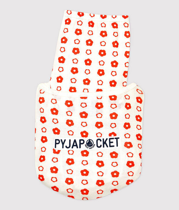 Unisex Snugfit Graphic Print Organic Cotton Pyjamas white/red