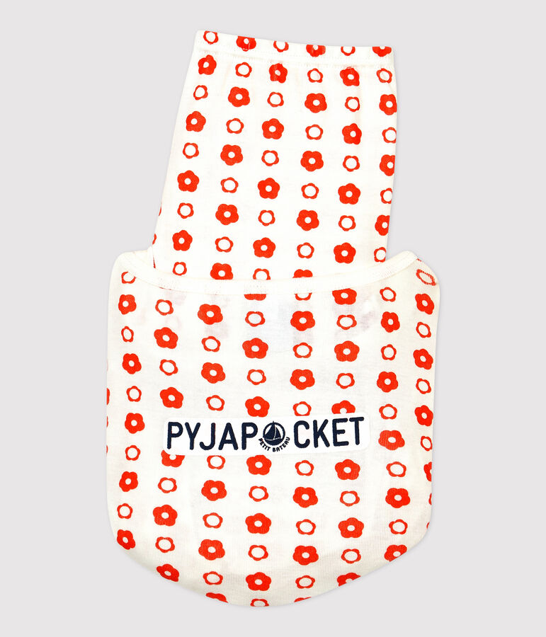 Unisex Snugfit Graphic Print Organic Cotton Pyjamas white/red