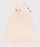 Babies' Cotton Gauze Dungaree Shorts AVALANCHE Ecru