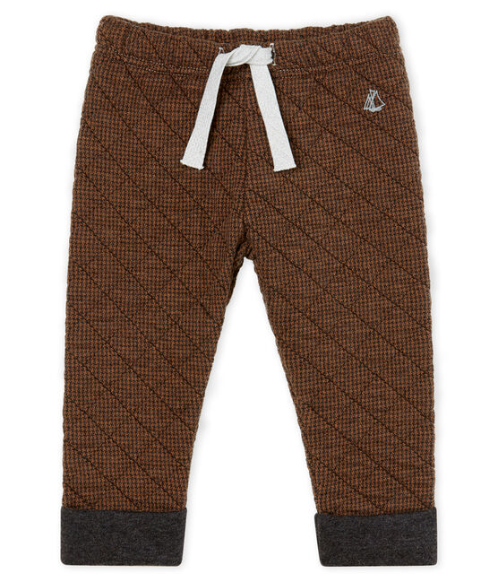 Baby Boys' Houndstooth Tube Knit Trousers CITY black/COCOA brown