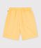 Children's Bermuda shorts in plain cotton yellow