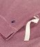Women's cotton pyjamas with short sleeves and wide stripy legs AMARANTE red/MARSHMALLOW