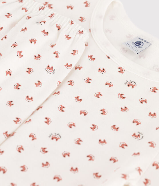 Children's Unisex Fox Cotton Pyjamas MARSHMALLOW white/MULTICO white