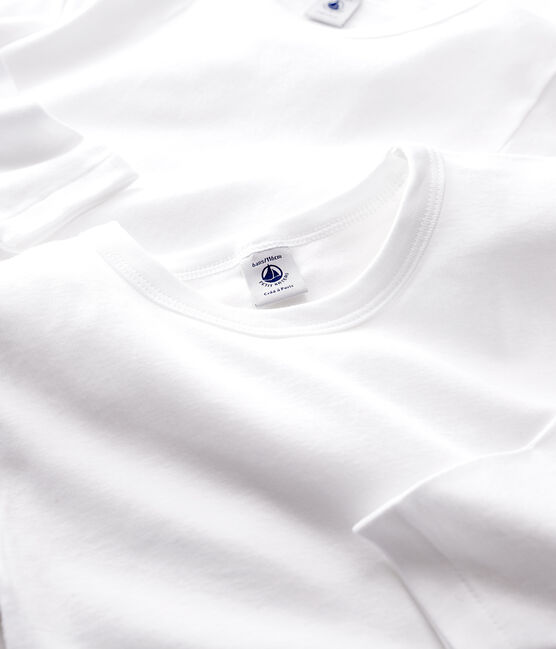 Boys' White Long-Sleeved T-Shirt - 2-Pack variante 1
