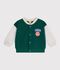 Two-tone cotton baby teddy green/beige