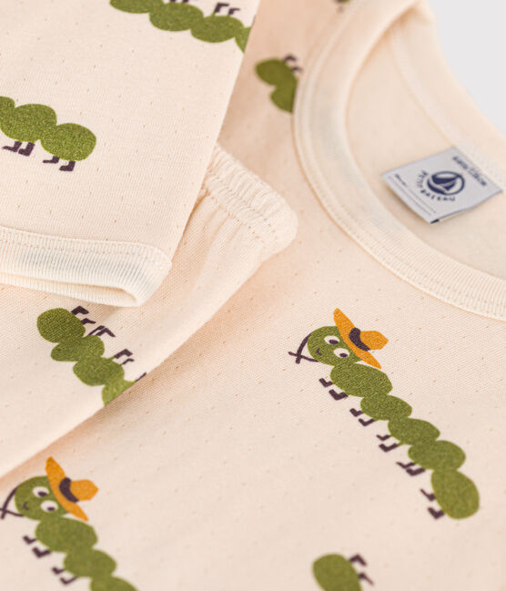 Children's Cotton Animal Print Pyjamas AVALANCHE white/MULTICO