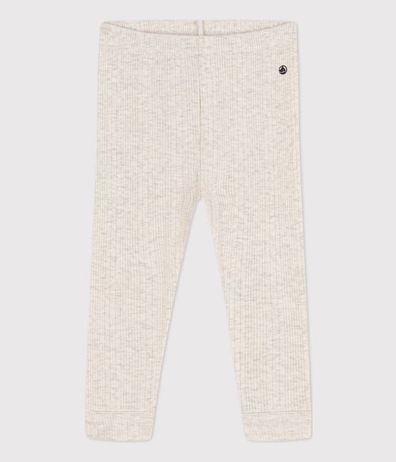 Babies' Cotton Leggings MONTELIMAR CHINE beige