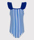 Children's one-piece stripy swimsuit
