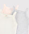 Baby Girls' Strappy Organic Cotton Bodysuits - 3-Pack variante 1