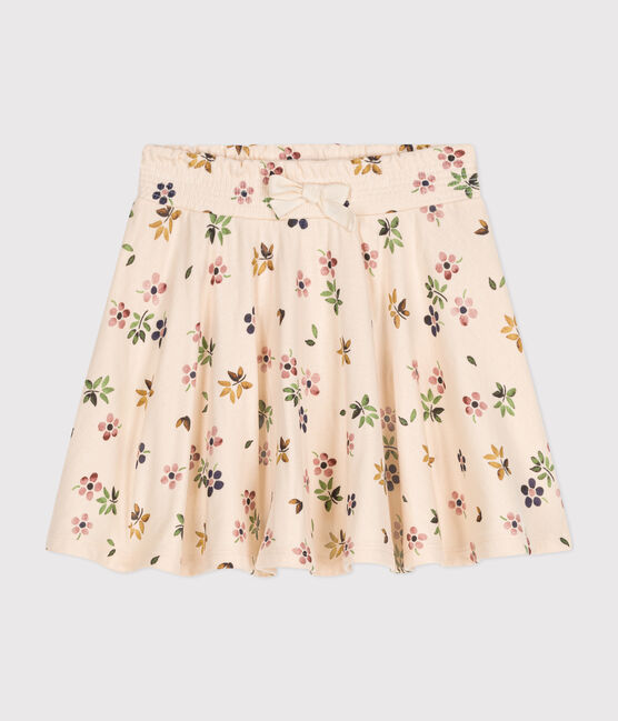 Little girls' tube knit skirt AVALANCHE white/MULTICO