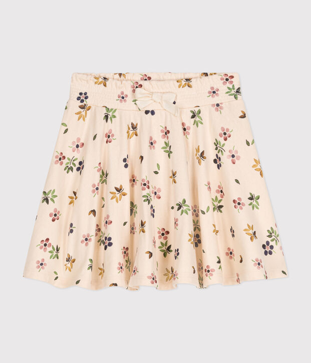 Little girls' tube knit skirt Ecru/multicolor