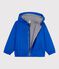 Children's jacket in plain PU PERSE blue