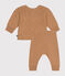 Babies' 2-piece knitwear set CUIVRE brown