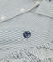 Girls' Sleeveless Organic Seersucker  BRUT blue/MARSHMALLOW white