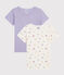 Girls' Bird Print Short-sleeved T-Shirt - 2-Piece Set variante 1