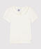 Girls' short-sleeved T-shirt MARSHMALLOW white