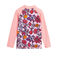 Girl's Eco-Friendly UPF 50+ Anti-UV T-Shirt PATIENCE pink/MULTICO white