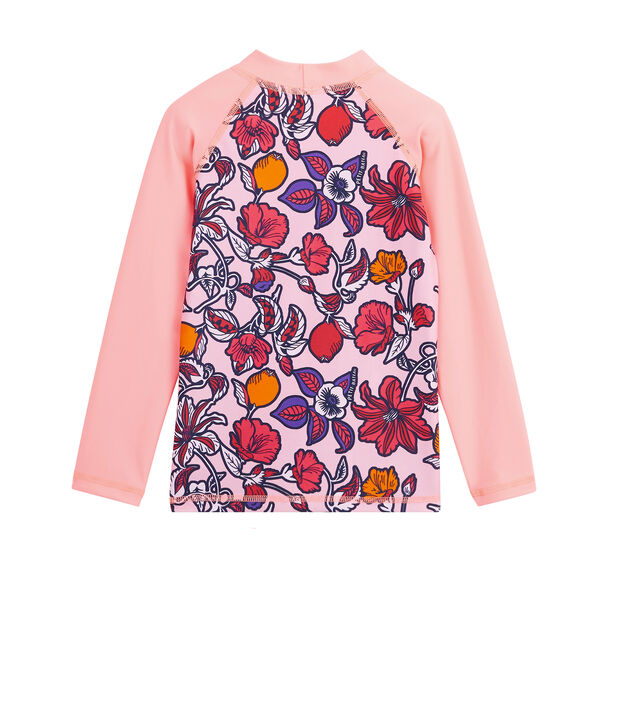 Girl's Eco-Friendly UPF 50+ Anti-UV T-Shirt pink/multicolor