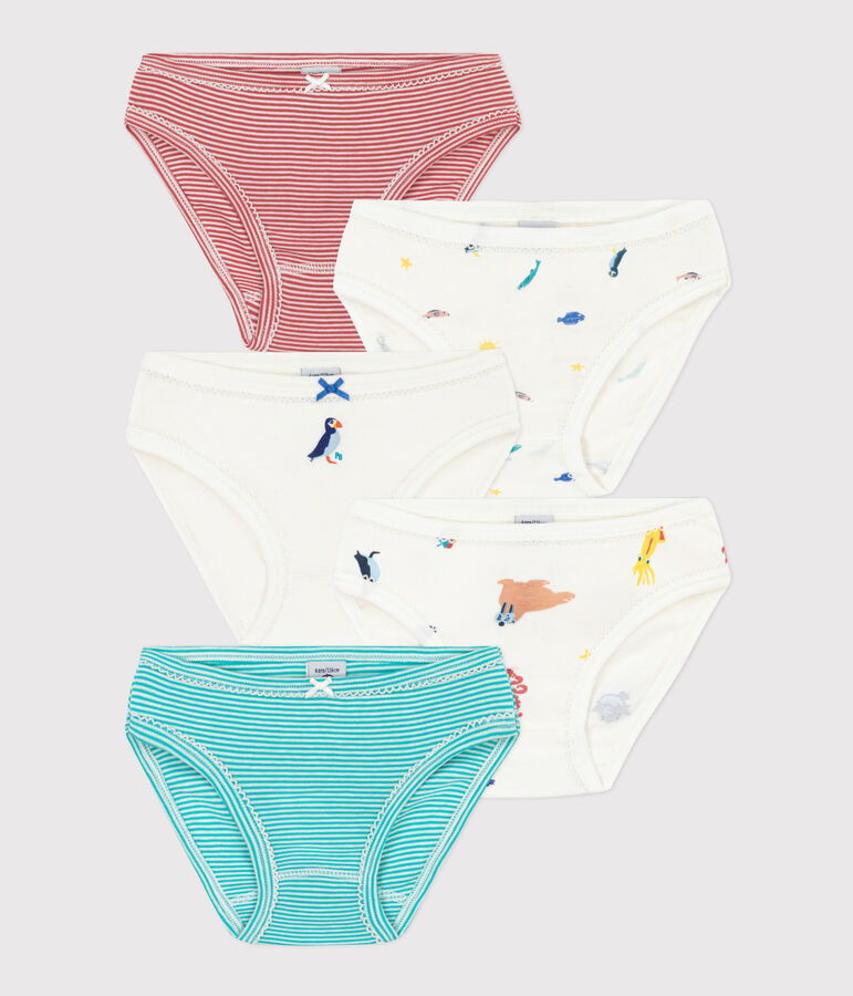 Girls' Cotton Briefs - 5-Pack multicolor