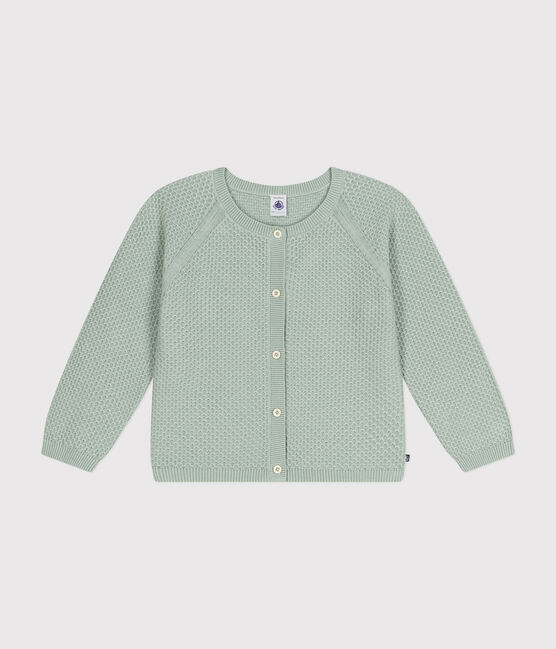 Girls' Cotton Cardigan HERBIER green