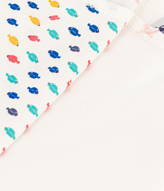 Girls' Sealife Themed Cotton Strappy Vests - 2-Pack variante 1