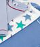 Pack of long-sleeved star-print cotton bodies for babies multicolor