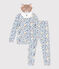 Children's Unisex Fancy Dress Pyjamas with mask MARSHMALLOW white/MULTICO white