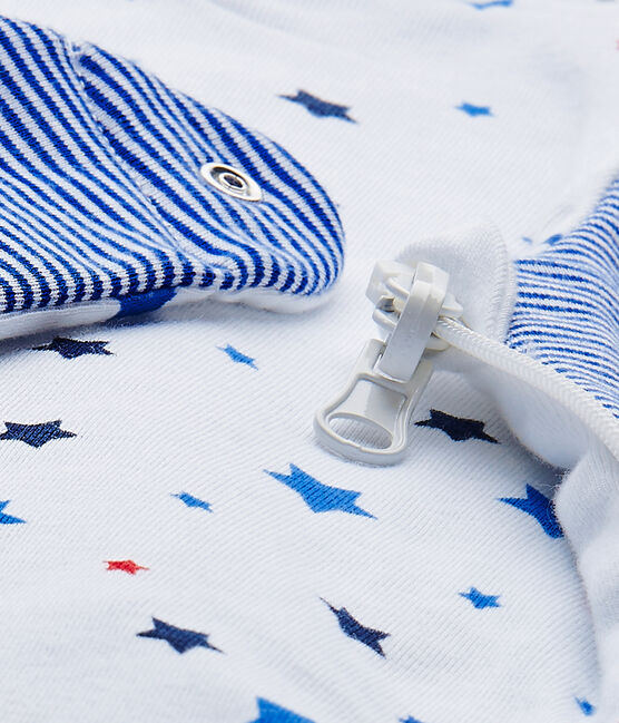 Baby boy's sleeping bag ECUME white/MULTICO white