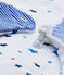 Baby boy's sleeping bag ECUME white/MULTICO white