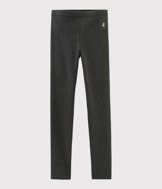 Girls' Jersey Leggings CAPECOD grey/OR yellow