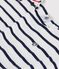Children's sleeveless stripy cotton dress MARSHMALLOW white/SMOKING blue