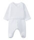 Baby's unisex sleepsuit in quilted tube knit