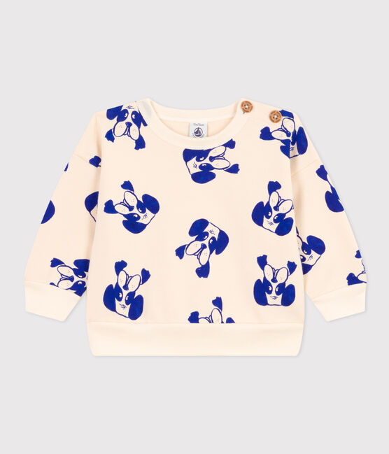 Babies' Patterned Fleece Sweatshirt AVALANCHE white/MULTICO